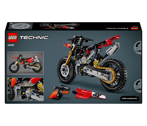 LEGO TECHNIC 42238 Motocykl Ducati Desmo450 MX Factory - 1547399 - zdjęcie 10
